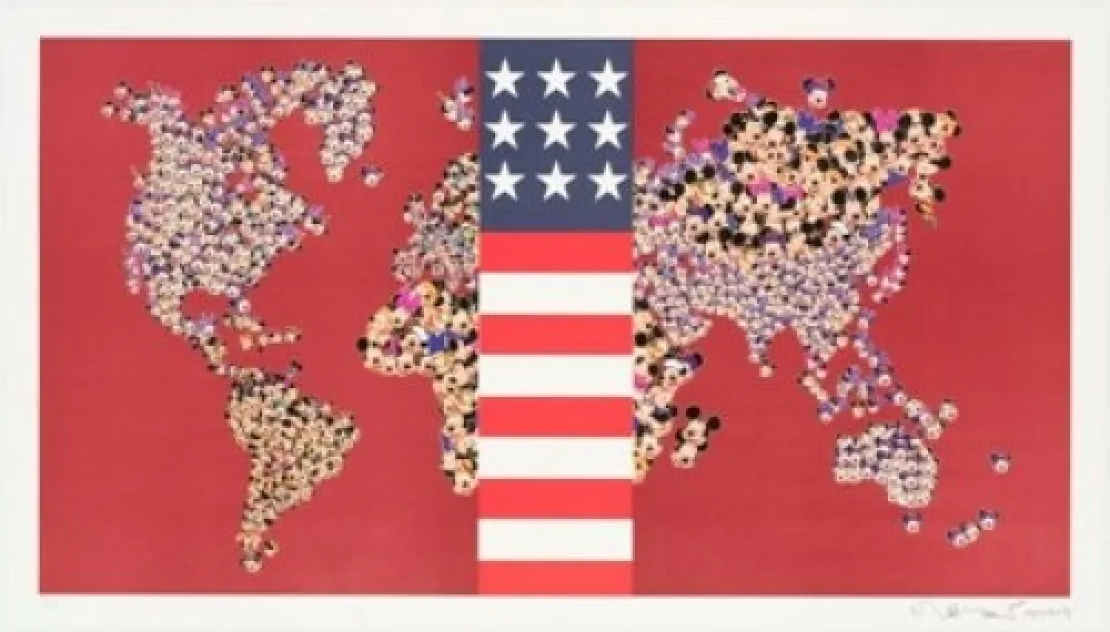 Litografía Leirner - Dow Jones