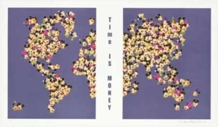 Litografía Leirner - Time is money