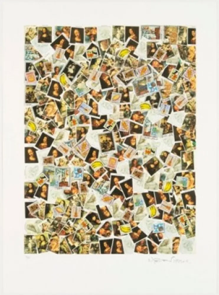 Litografía Leirner - Uma carta nao recebida