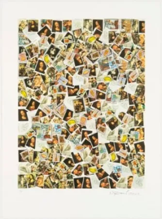 Litografía Leirner - Uma carta nao recebida