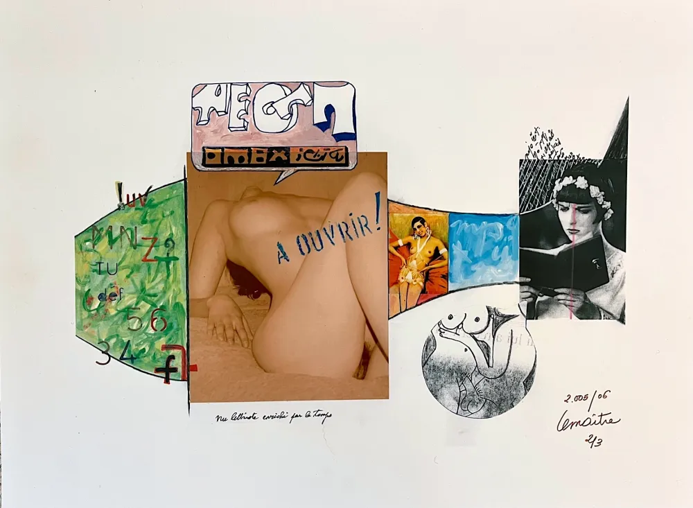 Fotografía Lemaitre  - Nu lettriste enrichi par le temps