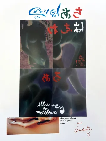 Fotografía Lemaitre  - Photo de nu lettriste enrichie par le temps