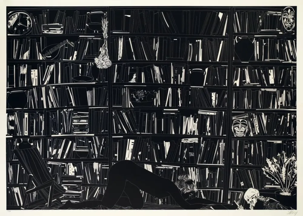 Litografía Leng - Blossom on touch