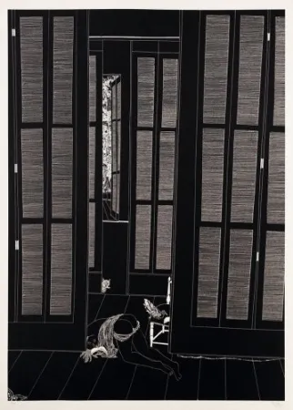 Litografía Leng - Full moon