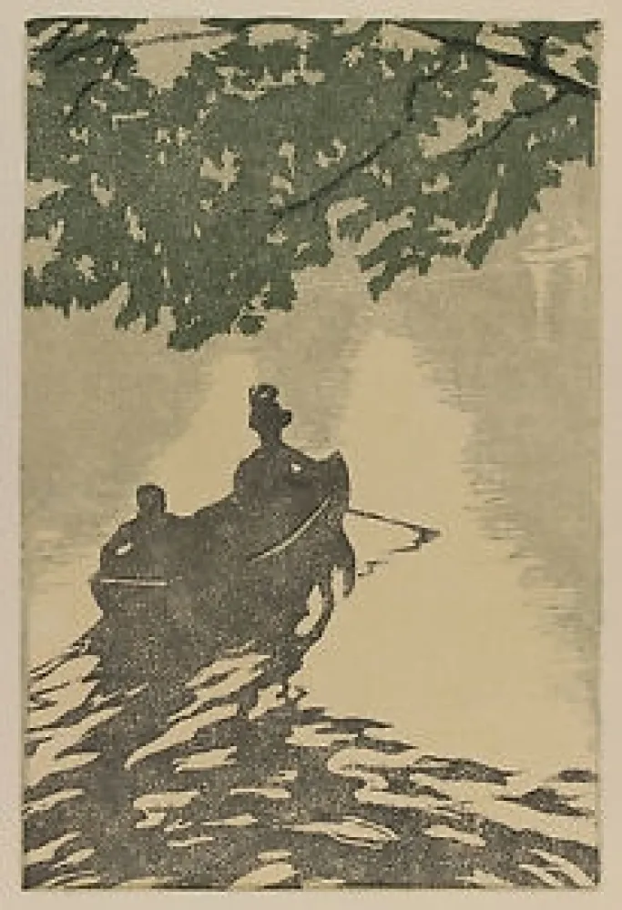 Grabado En Madera Leonard - Am neuen See