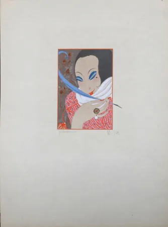 Múltiple Lepape - La Plume, 1914 - Art Deco Masterpiece!