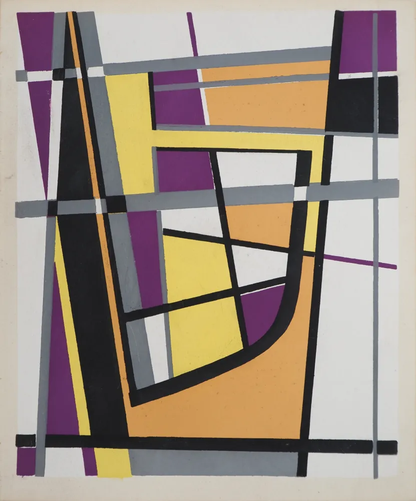 Litografía Leppien - Composition géométrique