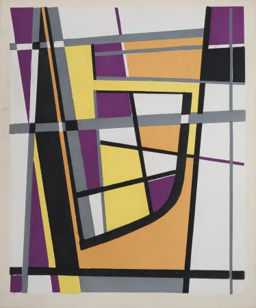 Litografía Leppien - Composition géométrique