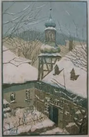 Grabado En Madera Leschner - Untitled