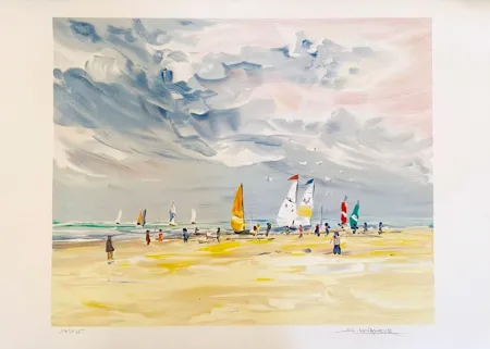 Litografía Levasseur - Régates