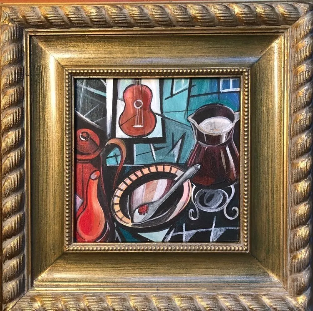 Sin Técnico Levin - Guitar Dream (ORIGINAL PAINTING APPEARING IN LIN-MANUEL MIRANDA'S 