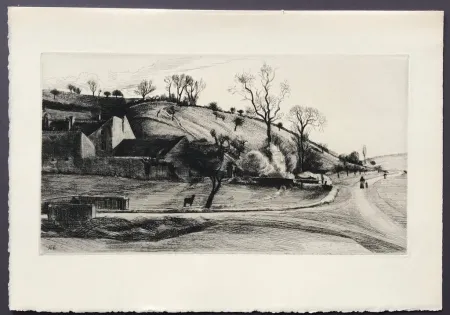 Grabado Levy - Ferme a Vauhalan