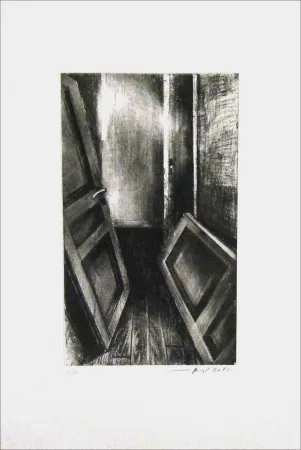 Aguafuerte Levy - Intérieur IV