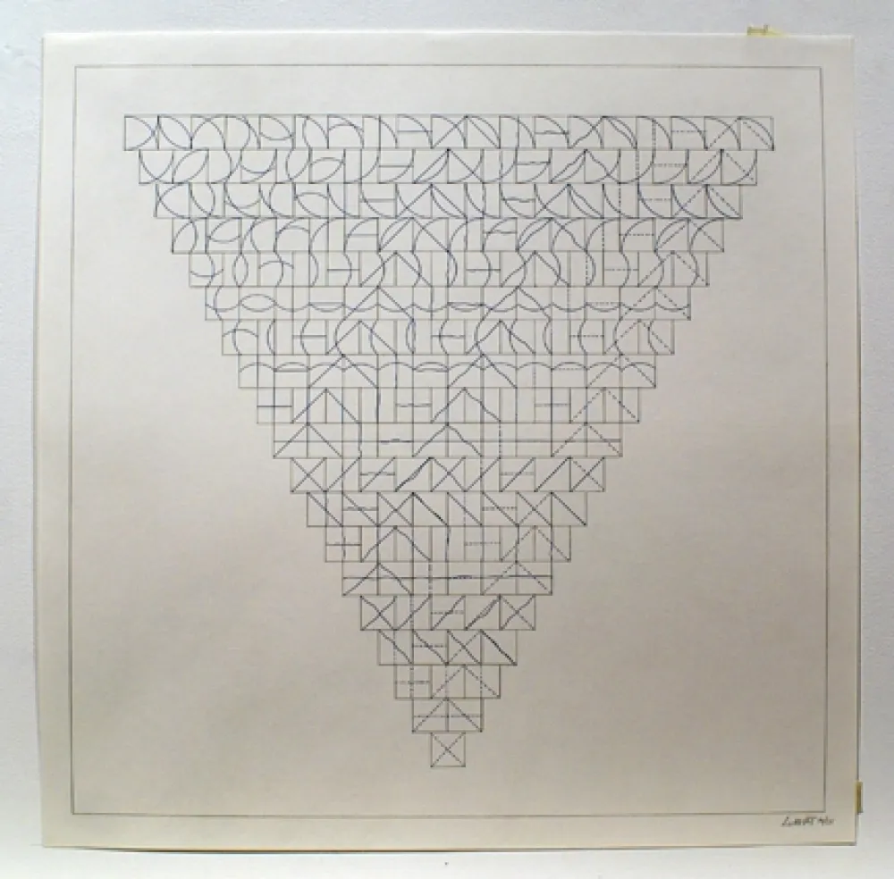 Grabado Lewitt - Arcs and Lines