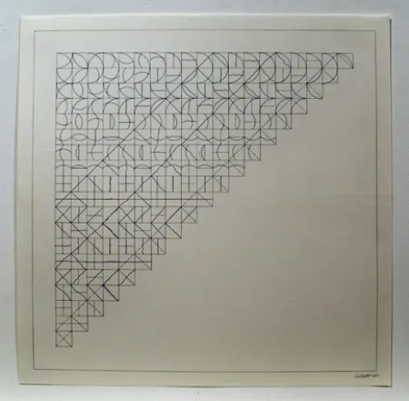 Grabado Lewitt - Arcs and Lines