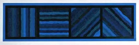 Sin Técnico Lewitt - Bands Not Straight in Four Directions (blue)