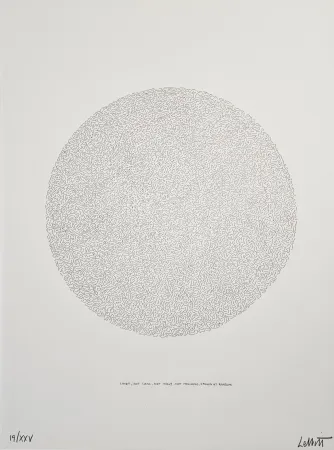Litografía Lewitt - Lines, not long, not heavy, not touching, drawn at random