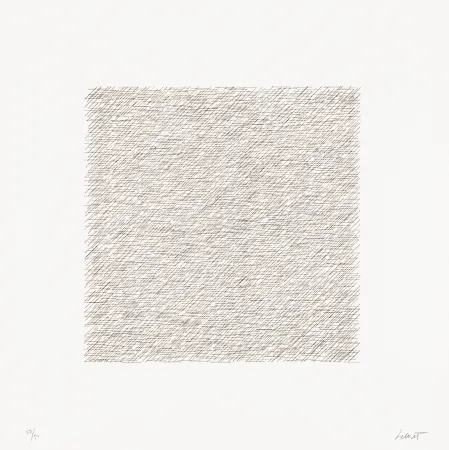 Litografía Lewitt - Lines of One Inch in Four Directions and All Combinations 03 (70122)