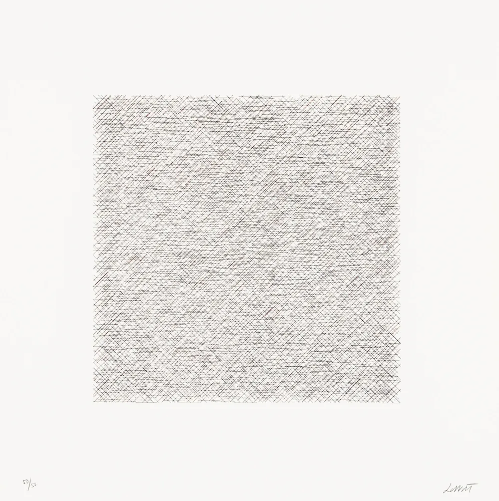 Litografía Lewitt - Lines of One Inch in Four Directions and All Combinations 05 (70128)