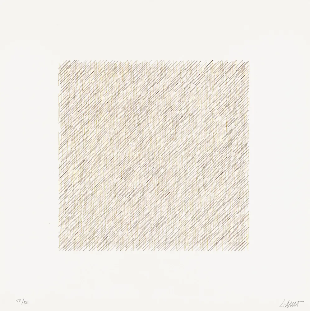 Litografía Lewitt - Lines of One Inch in Four Directions and All Combinations 06 (70120)