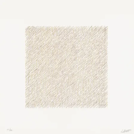 Litografía Lewitt - Lines of One Inch in Four Directions and All Combinations 06 (70120)