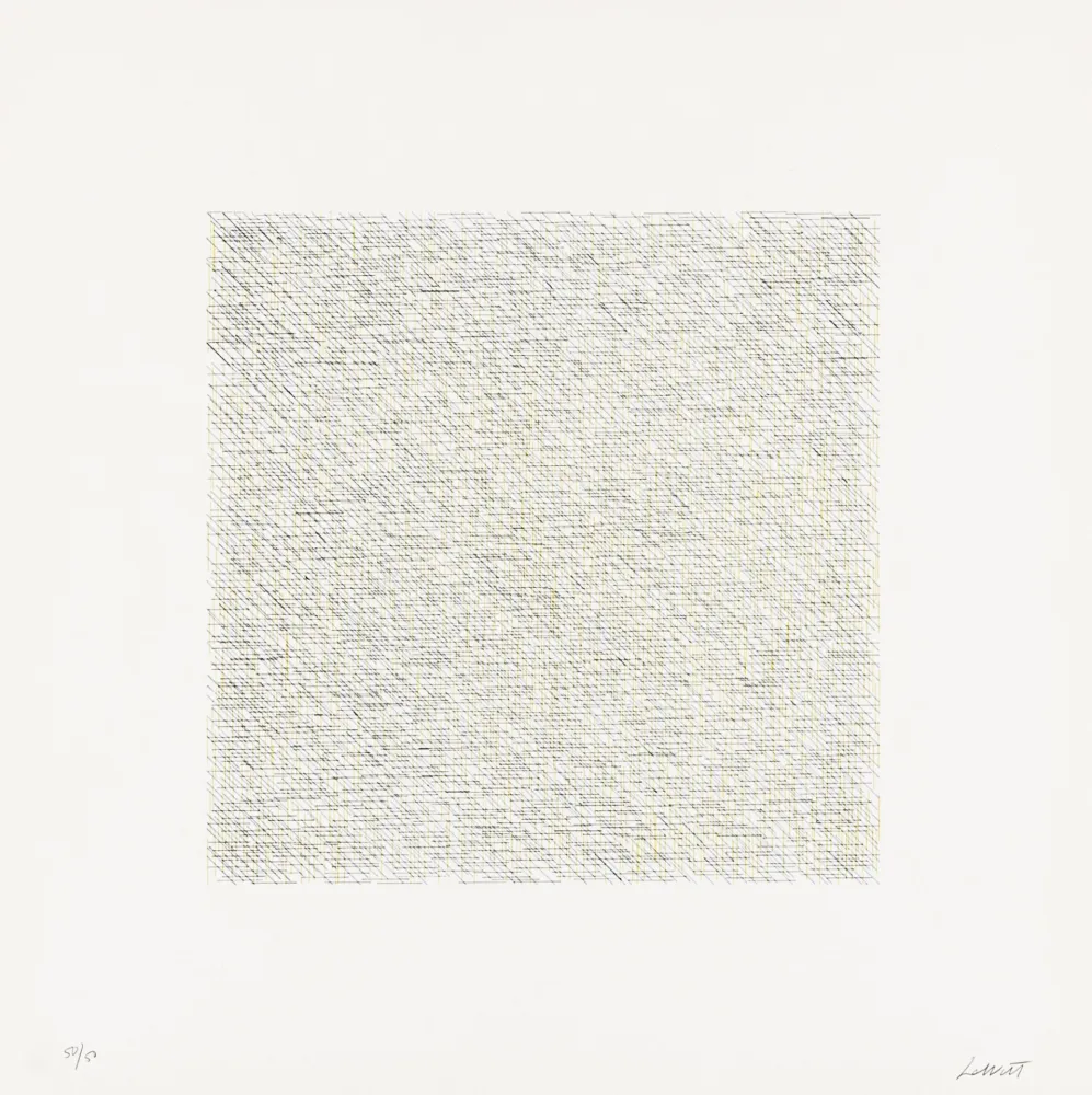 Litografía Lewitt - Lines of One Inch in Four Directions and All Combinations 14 (70126)