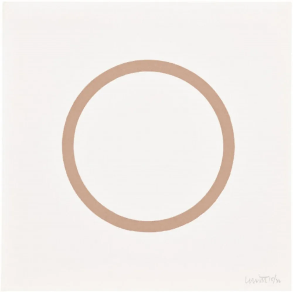 Serigrafía Lewitt - Plate 1 (from Five Geometric Figures in Five Colors)