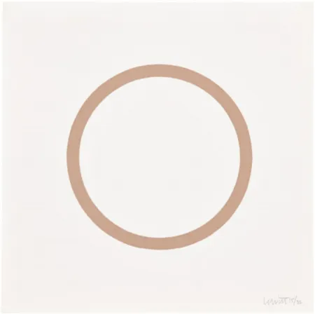 Serigrafía Lewitt - Plate 1 (from Five Geometric Figures in Five Colors)
