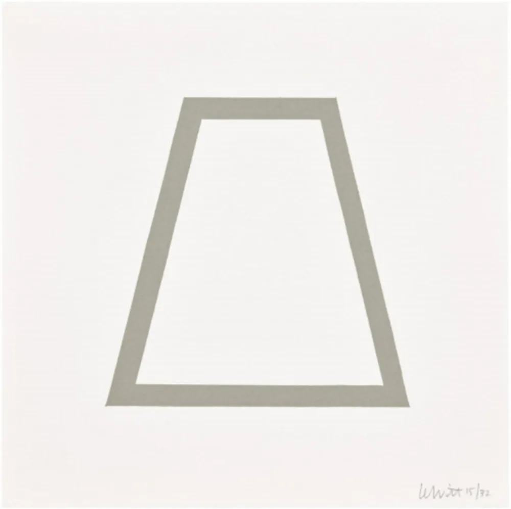 Serigrafía Lewitt - Plate 18 (from Five Geometric Figures in Five Colors)
