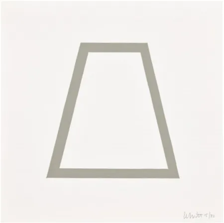 Serigrafía Lewitt - Plate 18 (from Five Geometric Figures in Five Colors)