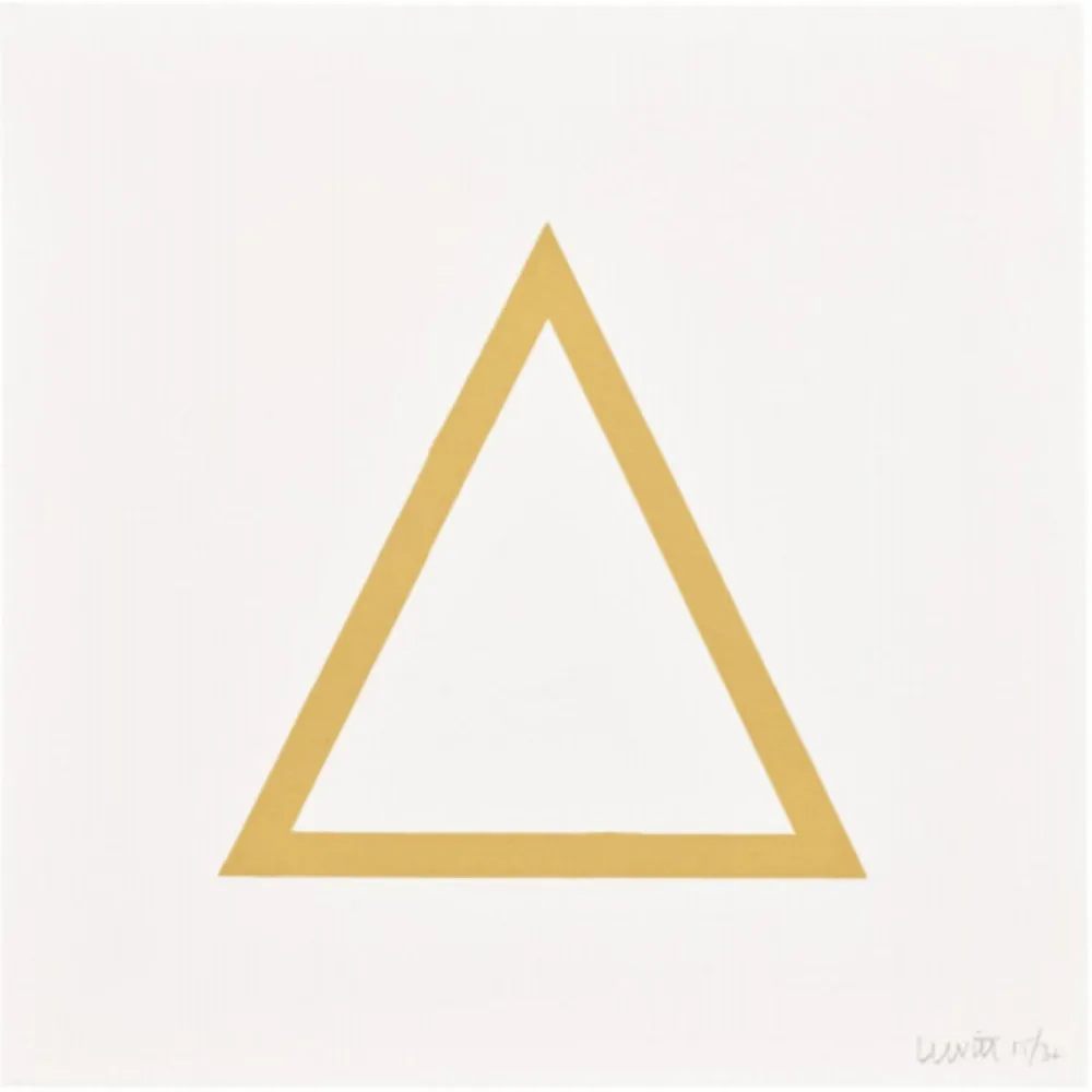 Serigrafía Lewitt - Plate 7 (from Five Geometric Figures in Five Colors)