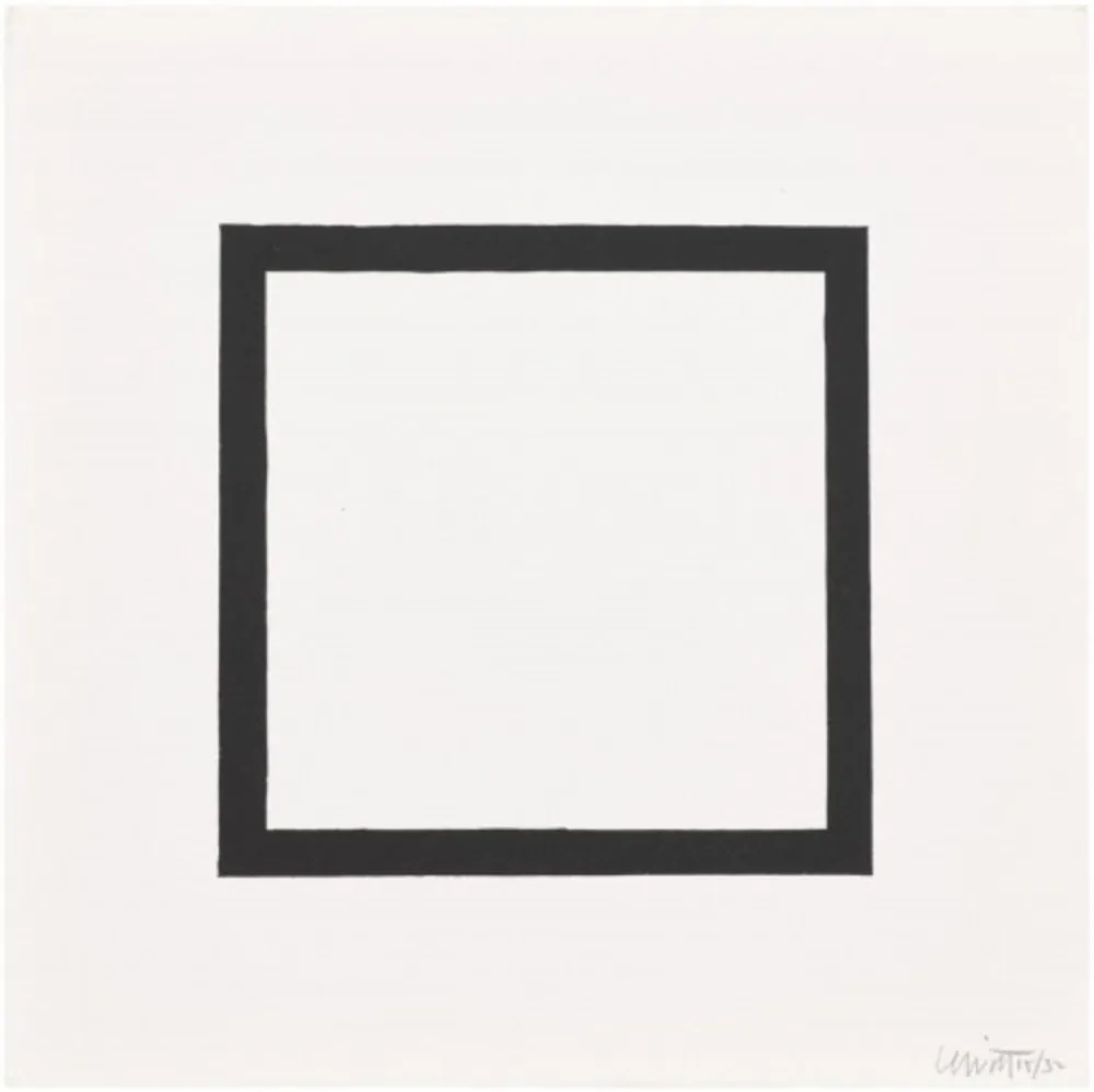 Serigrafía Lewitt - Plate 7 (from Five Geometric Figures in Five Colors)