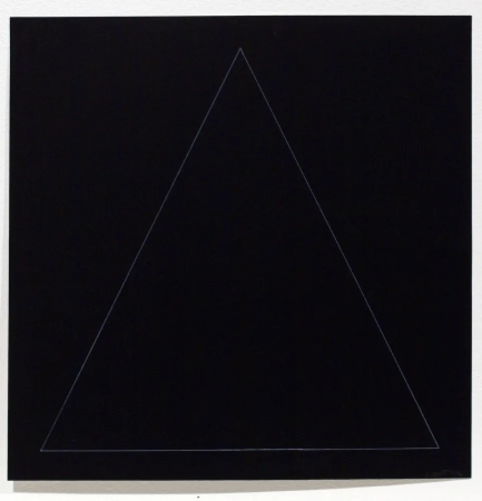 Aguafuerte Y Aguatinta Lewitt - Six Geometric Figures - Triangle