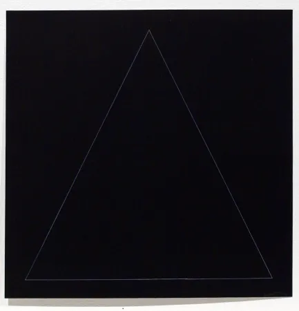 Aguafuerte Y Aguatinta Lewitt - Six Geometric Figures - Triangle