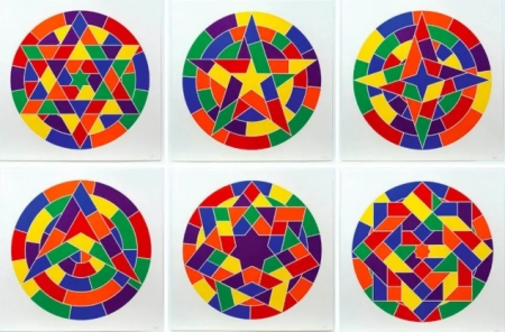 Linograbado Lewitt - Tondo Stars Set of 6