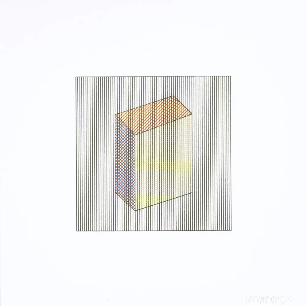 Serigrafía Lewitt - Twelve Forms Derived From a Cube 17