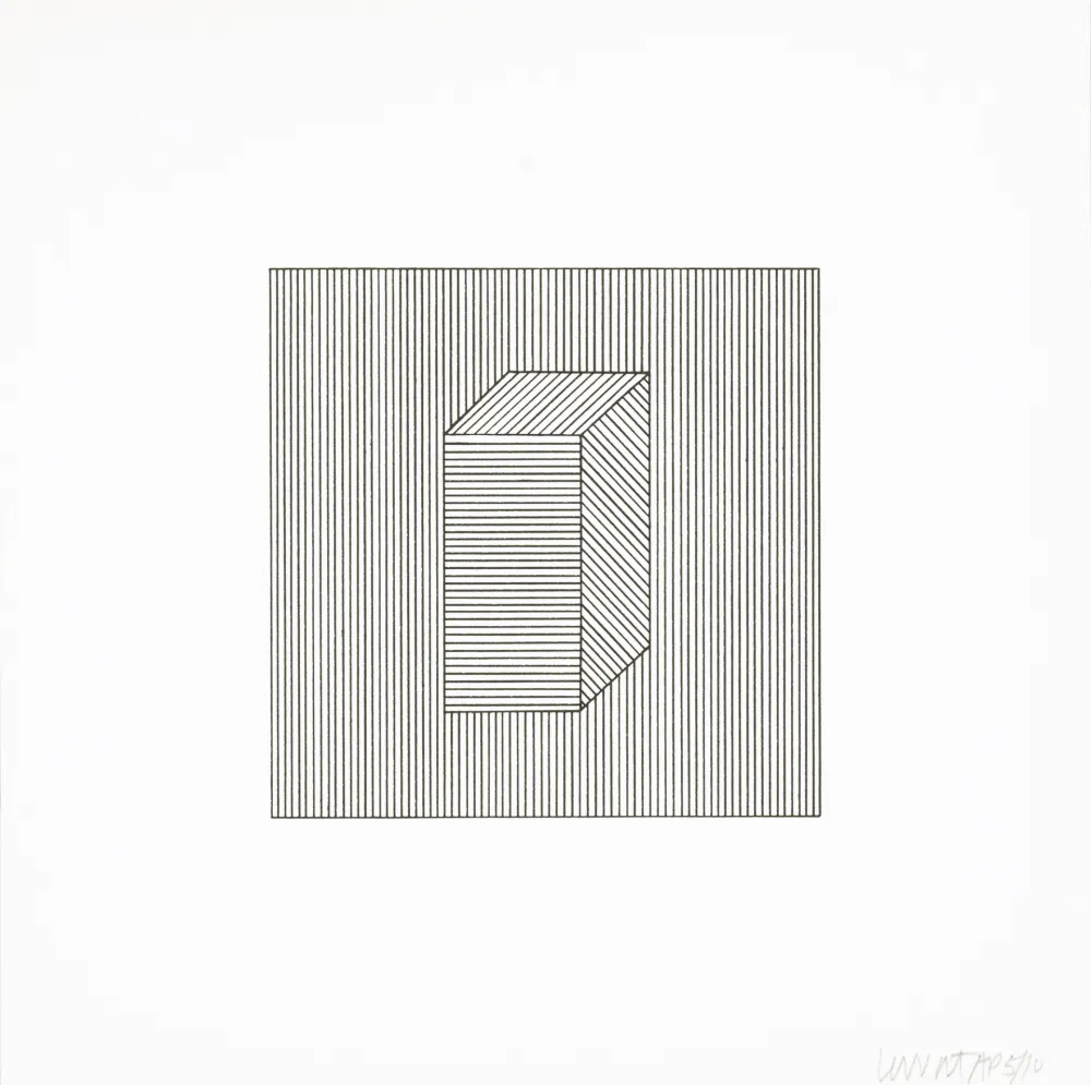 Serigrafía Lewitt - Twelve Forms Derived From a Cube 28