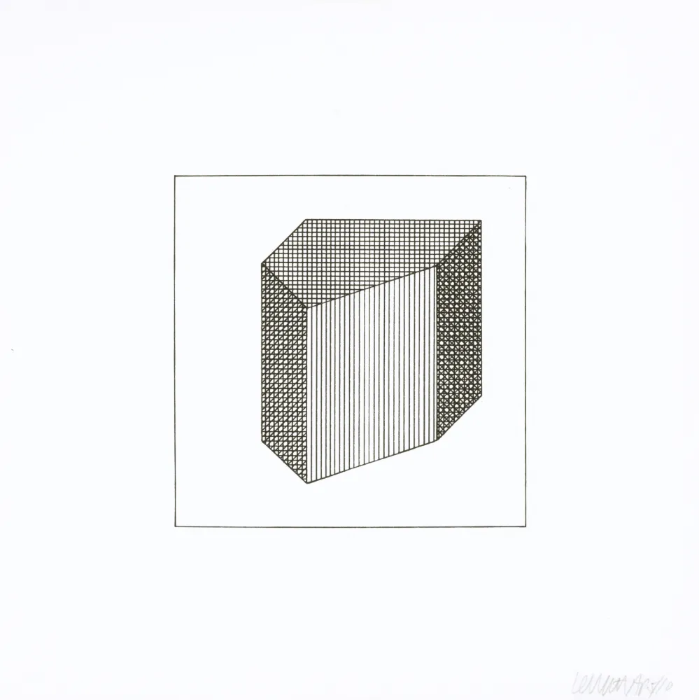 Serigrafía Lewitt - Twelve Forms Derived From a Cube 32