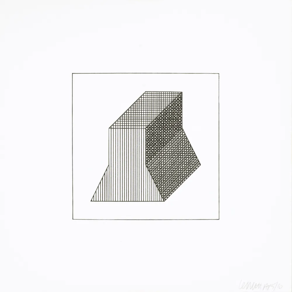 Serigrafía Lewitt - Twelve Forms Derived From a Cube 34