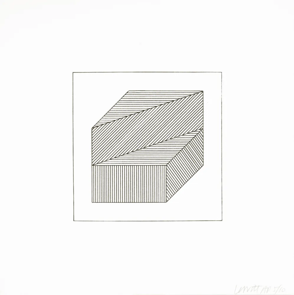 Serigrafía Lewitt - Twelve Forms Derived From a Cube 36