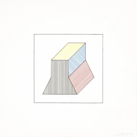 Serigrafía Lewitt - Twelve Forms Derived From a Cube 37