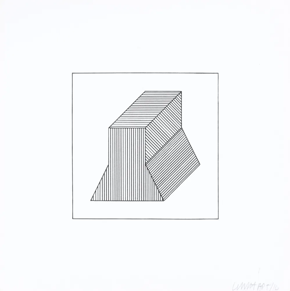 Serigrafía Lewitt - Twelve Forms Derived From a Cube 38