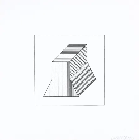 Serigrafía Lewitt - Twelve Forms Derived From a Cube 38