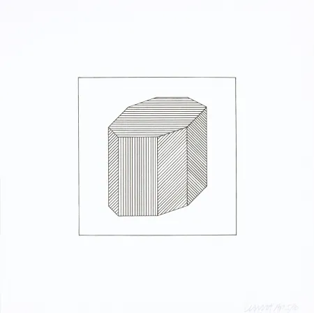 Serigrafía Lewitt - Twelve Forms Derived From a Cube 44