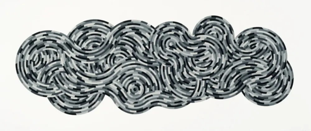 Múltiple Lewitt - Whirls and Twirls (Black)