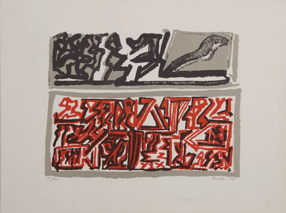 Litografía Licata - Omaggio a Maderna