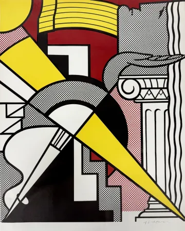 Litografía Lichtenstein - Arrow and Column