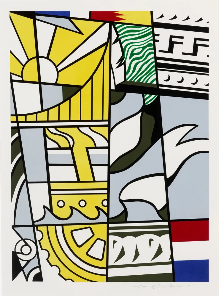 Litografía Lichtenstein - Bicentennial