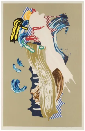 Litografía Lichtenstein - Blonde