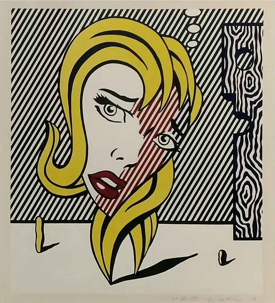 Litografía Lichtenstein - BLONDE (SURREALIST SERIES)
